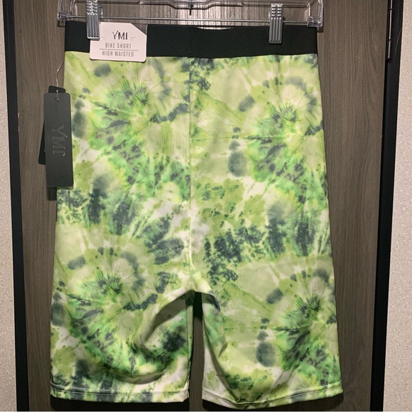 YMI high waisted bike shorts size Large NWT - Picture 2 of 6
